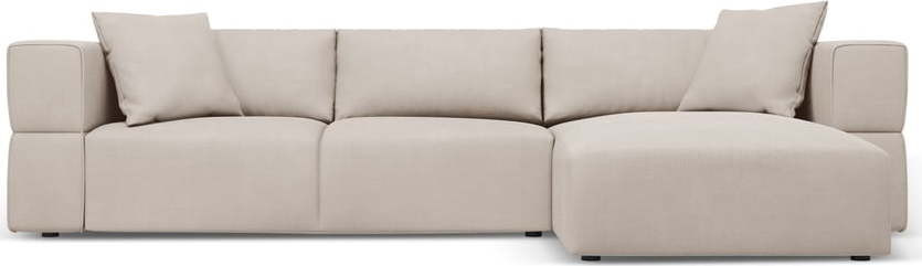 Béžová rohová pohovka, pravý roh Esther – Milo Casa