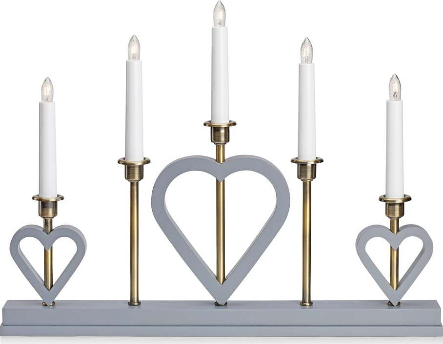 Šedá vánoční světelná dekorace Melissa – Markslöjd