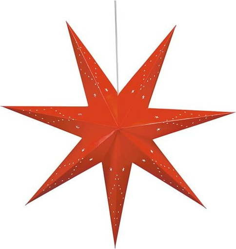 Červená závěsná vánoční světelná dekorace Saturnus – Markslöjd