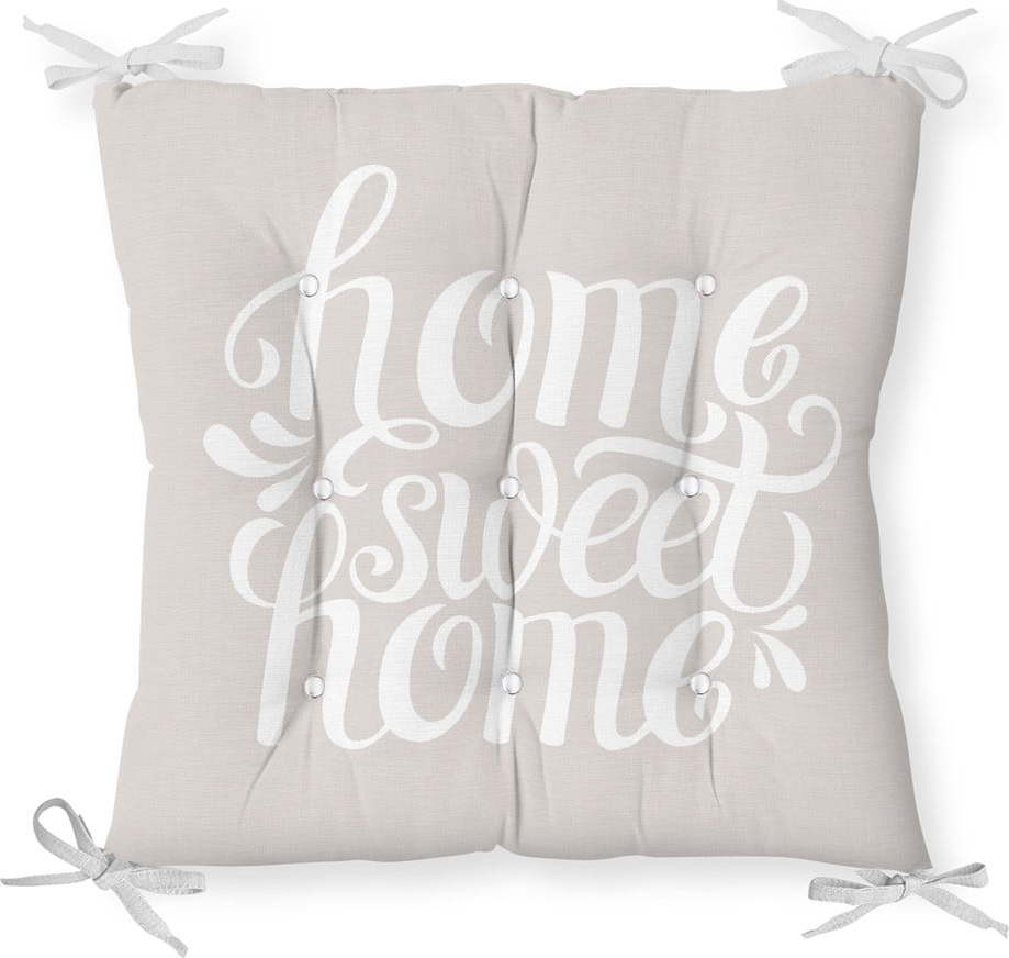 Podsedák s příměsí bavlny Minimalist Cushion Covers Home Sweet Home, 36 x 36 cm
