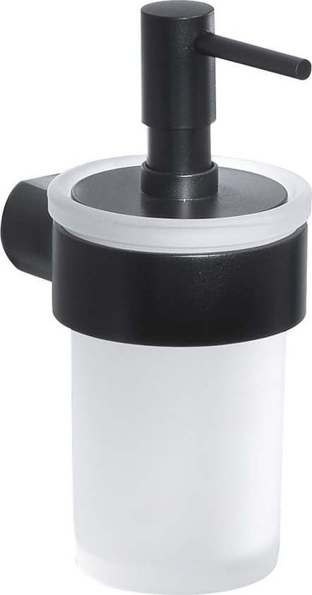 Bílo-matně černý nástěnný dávkovač mýdla 110 ml Gedy Pirenei – Sapho