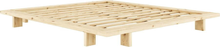Dvoulůžková postel z borovicového dřeva s roštem 160x200 cm Japan – Karup Design