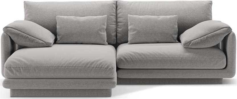 Světle šedá rohová pohovka (levý roh) Torino – Micadoni Home