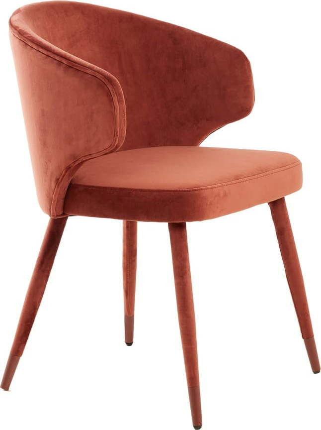 Světle červená jídelní židle v sadě 2 ks Kosaka – Light & Living