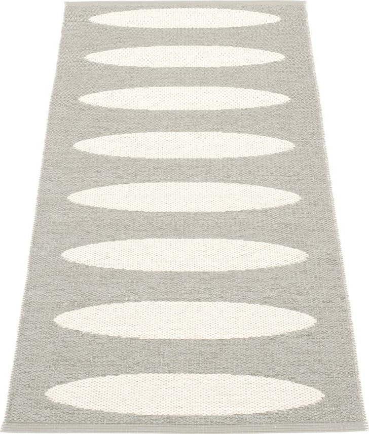 Šedý vnitřní a venkovní běhoun 70x150 cm Ella Warm Grey – Pappelina