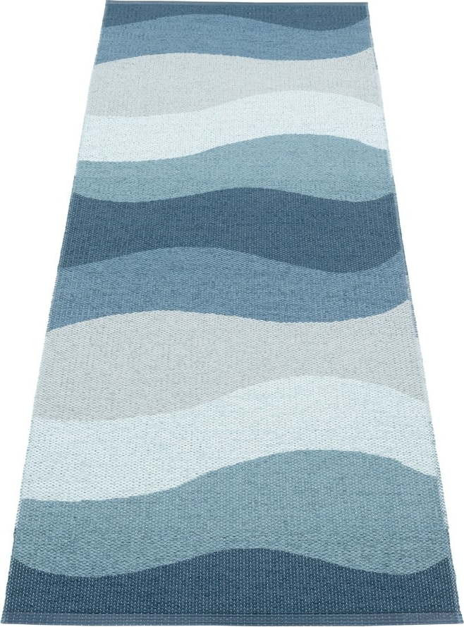 Modrý vnitřní a venkovní běhoun 70x200 cm Urvi Water – Pappelina