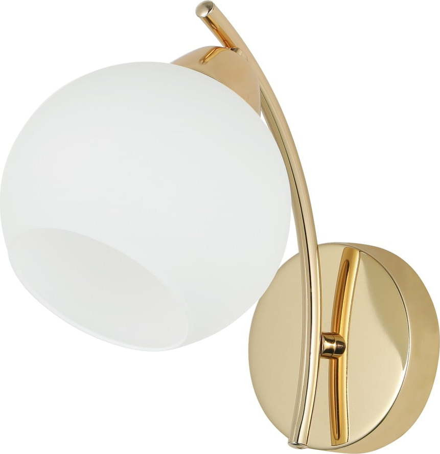 Nástěnné svítidlo v bílo-zlaté barvě Amos – Candellux Lighting