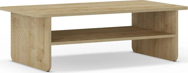 Konferenční stolek s deskou v dubovém dekoru v přírodní barvě 60x110 cm Daira – Marckeric