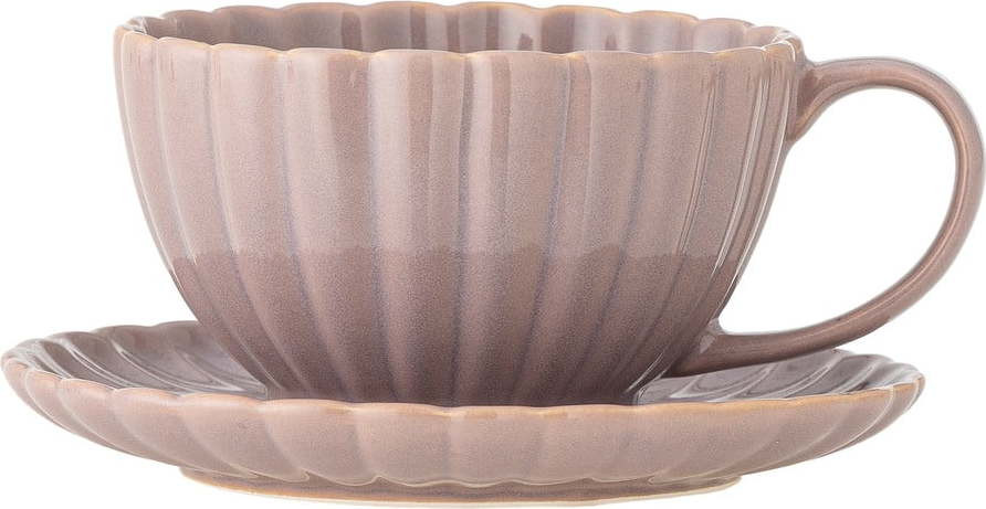 Světle růžový šálek na cappuccino z kameniny 220 ml Latina – Bloomingville