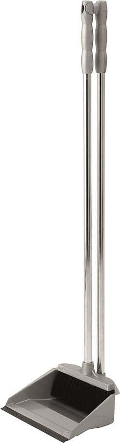 Šedá lopatka na smetí s dlouhou násadou Addis Dust