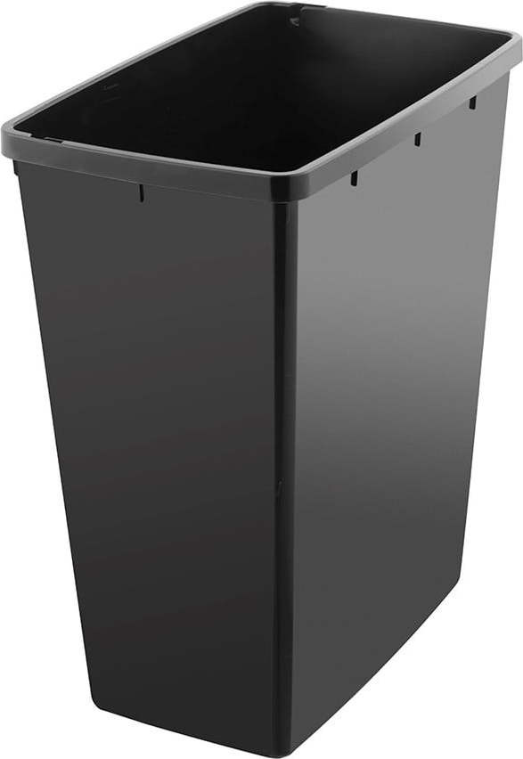 Černý plastový odpadkový koš 40 l – Addis