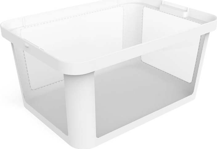 Bílý plastový úložný box 55,5x39x26,5 cm Albris – Rotho