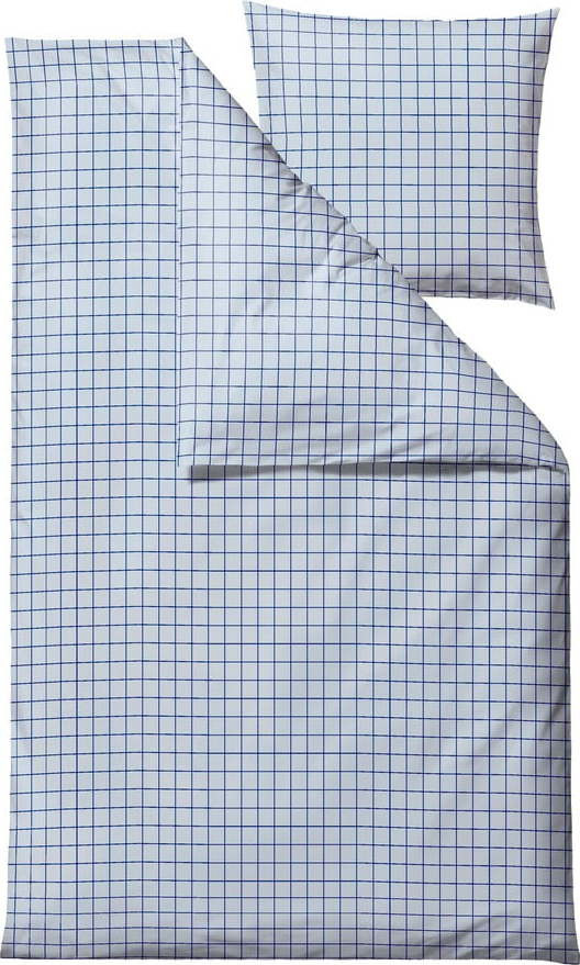 Světle modré povlečení na jednolůžko z bavlny Renforcé 140x200 cm Vista – Södahl