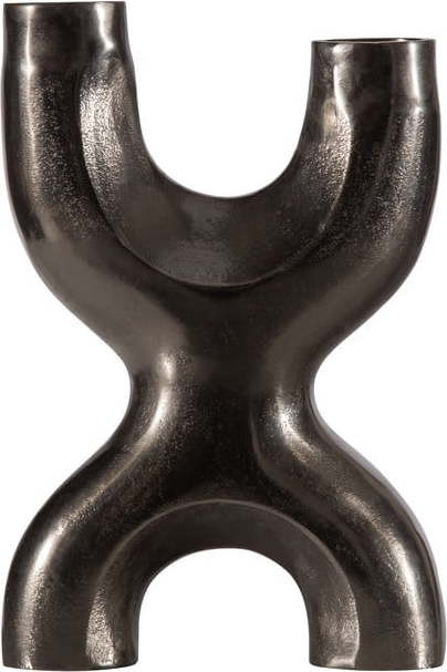 Černý kovový svícen WOOOD Don X