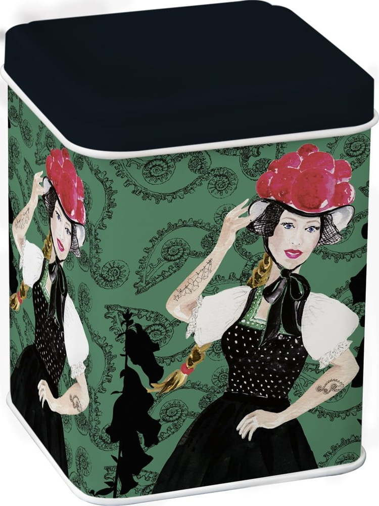 Cínová dóza na sypaný čaj Schwarzwaldmadel – IHR