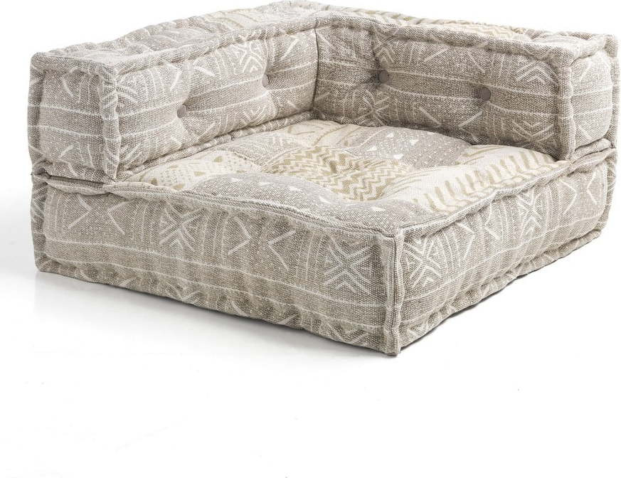 Bílobéžový modul pohovky (variabilní roh) Yara – Tomasucci