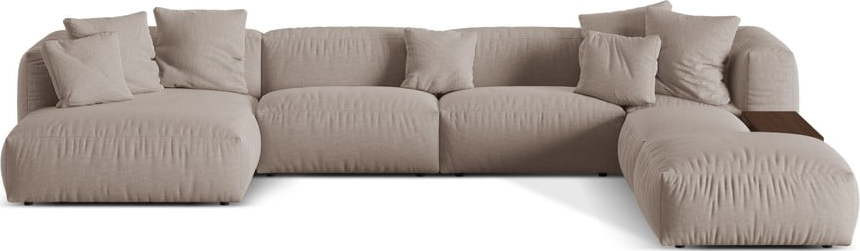 Béžová modulární rohová pohovka (pravý roh/do 