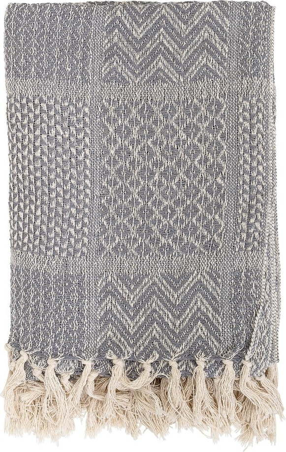 Šedá deka Bloomingville Throw, 130 x 160 cm