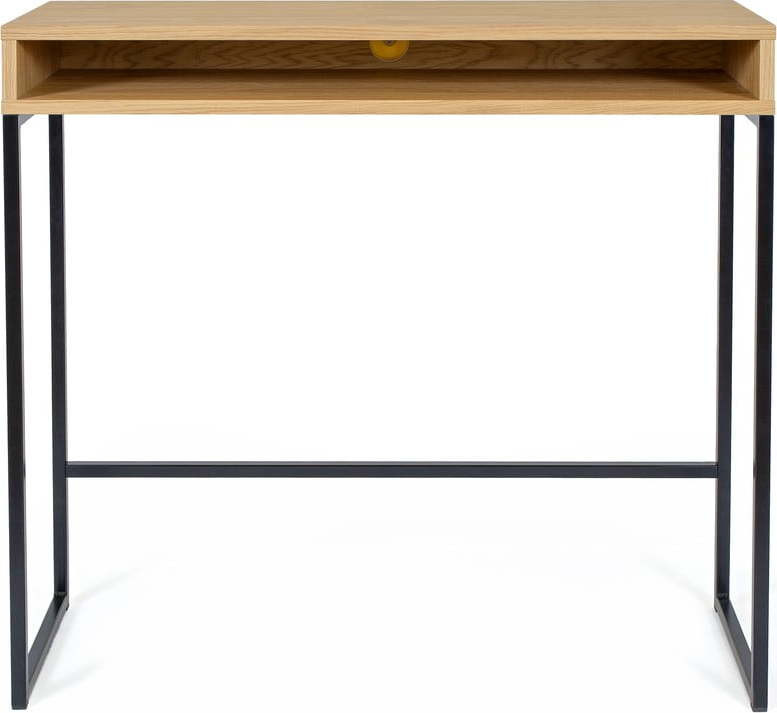 Pracovní stůl s deskou v dubovém dekoru 35x100 cm Frame – Woodman