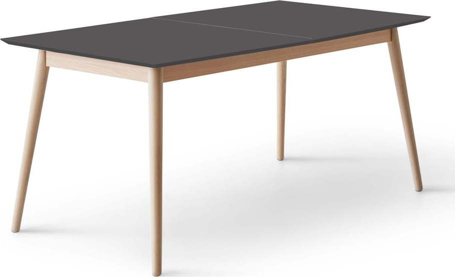 Rozkládací jídelní stůl s černou deskou a přídavnou deskou 90x165 cm Meza – Hammel Furniture