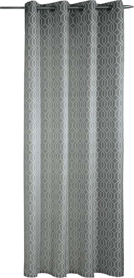 Šedý závěs 135x245 cm Dekor – Sehlbach