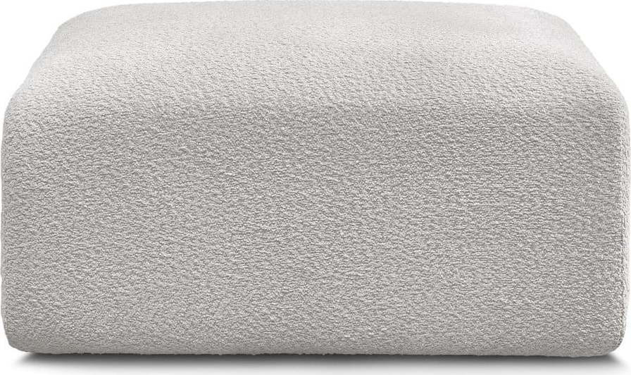 Světle šedá podnožka z textilie bouclé Tina – Bobochic Paris