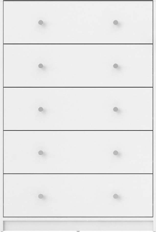 Bílá komoda 72x108x30 cm May – Tvilum