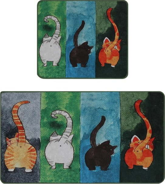 Koupelnové předložky v sadě 2 ks 60x100 cm Gatto Carino – Foutastic