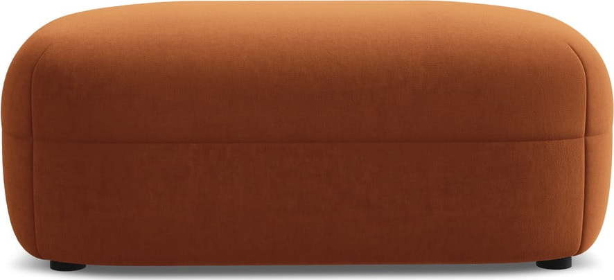 Oranžová sametová podnožka Moana – Makamii