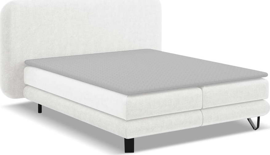 Bílá boxspring postel 140x200 cm Ilima – Makamii