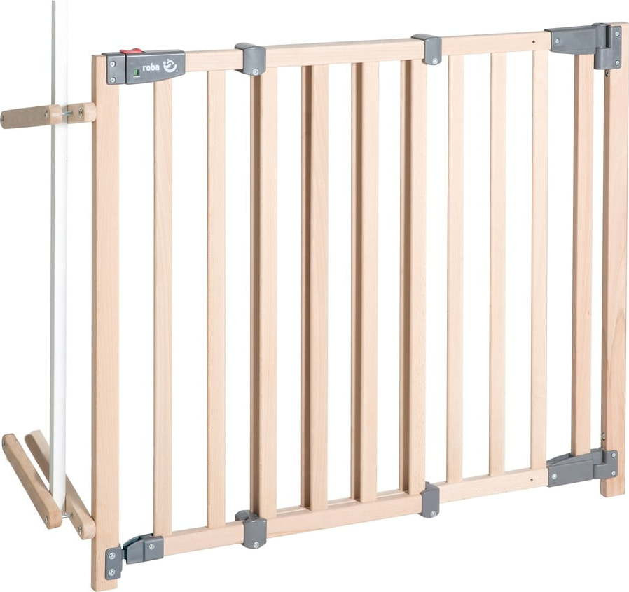 Zábrana do dveří z bukového dřeva v přírodní barvě – Roba