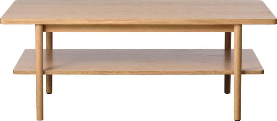 Konferenční stolek s deskou v dubovém dekoru v přírodní barvě 60x120 cm Ponza – Unique Furniture