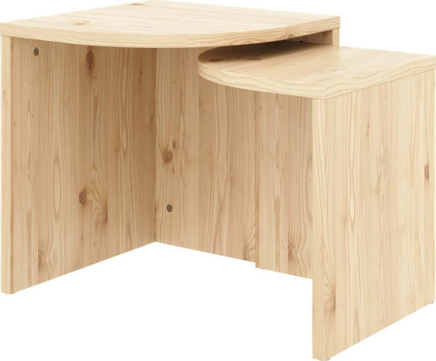 Konferenční stolky z borovicového dřeva v přírodní barvě v sadě 2 ks Combine – Karup Design