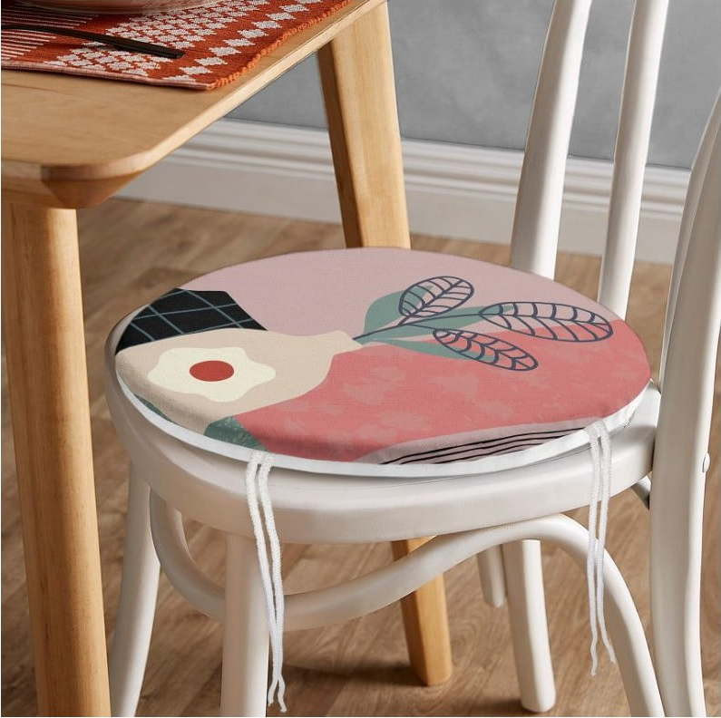 Podsedák ø 42 cm Illustrated Flower – Mila Home