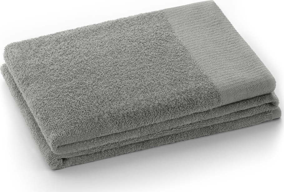 Šedý froté bavlněný ručník 50x100 cm Amari – Restilo