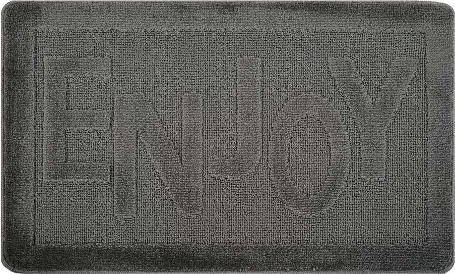 Antracitová koupelnová předložka 60x100 cm Enjoy – Foutastic