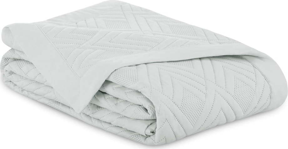 Světle šedý prošívaný přehoz z mikrovlákna 170x210 cm Ophelia – Restilo