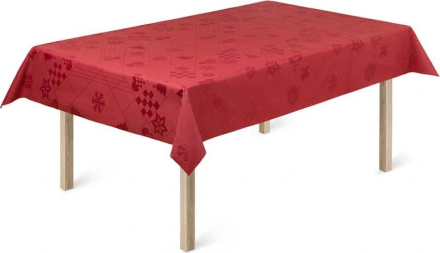 Damaškový ubrus s vánočním motivem 150x320 cm Natale – Rosendahl