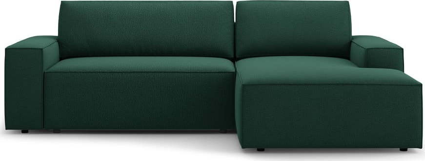 Zelená rozkládací rohová pohovka (pravý roh) Jodie – Micadoni Home