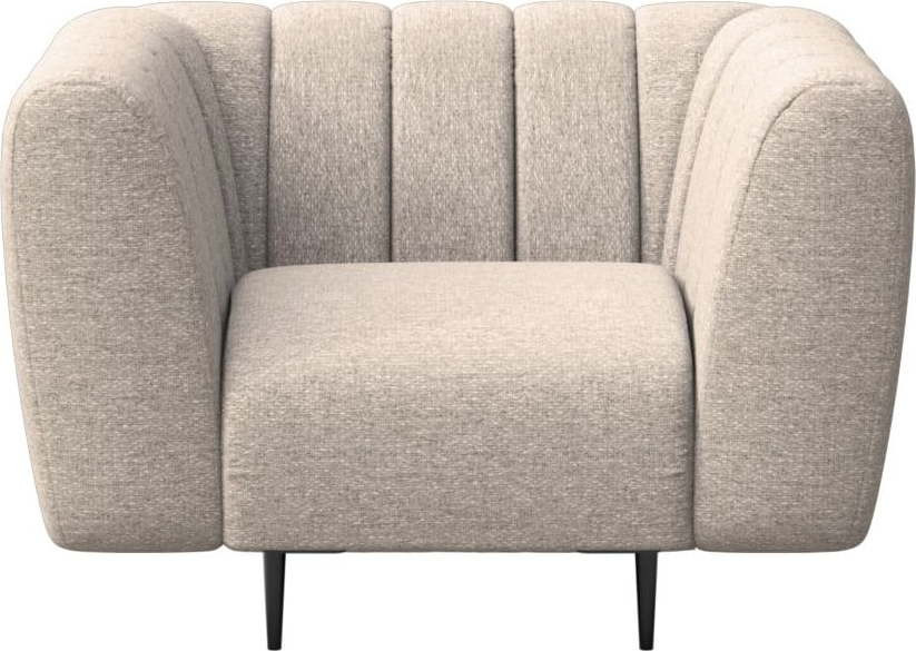 Béžové křeslo Shel – Ghado