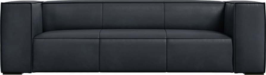 Tmavě modrá kožená pohovka 227 cm Madame – Windsor & Co Sofas