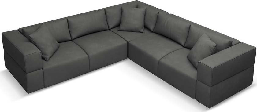 Tmavě šedá variabilní rohová pohovka Esther – Milo Casa