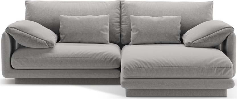 Světle šedá rohová pohovka (pravý roh) Torino – Micadoni Home