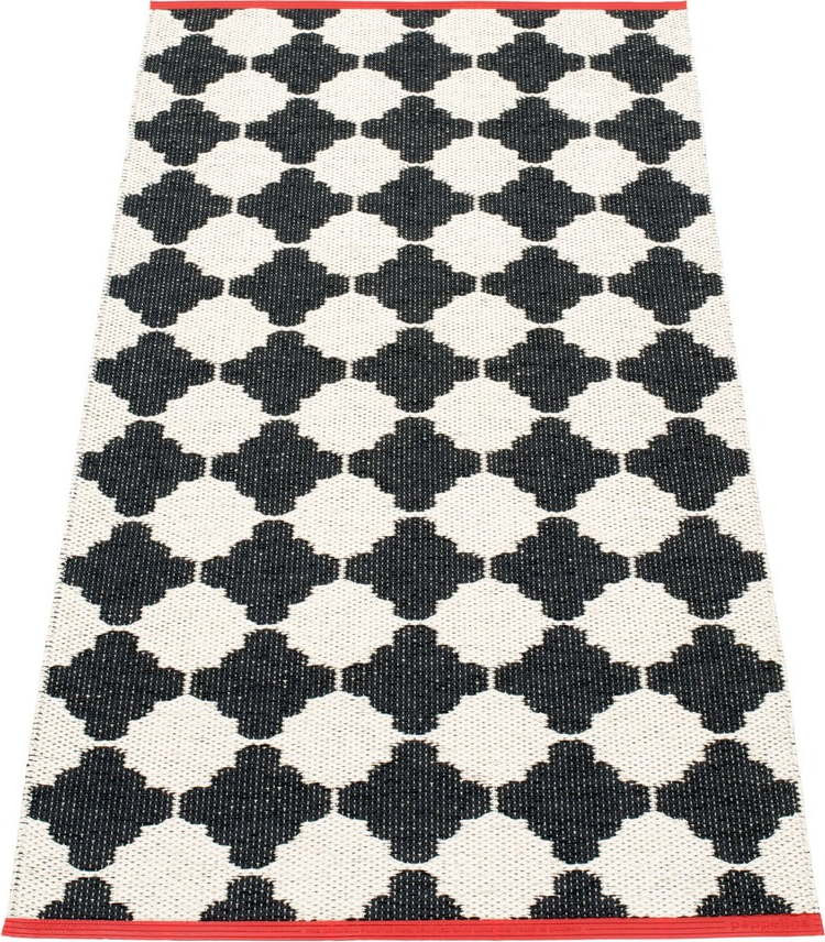 Černo-bílý vnitřní a venkovní běhoun 70x150 cm Marre Black Coral – Pappelina