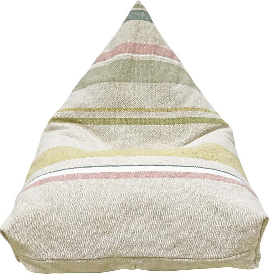 Krémový dětský sedací vak Cleo Multi Stripe – Lorena Canals