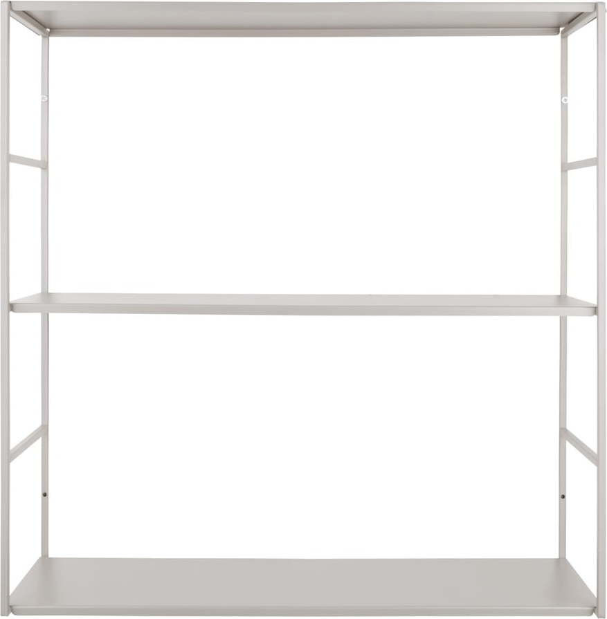 Šedý kovový nástěnný regál PT LIVING Level, 60 x 60 cm