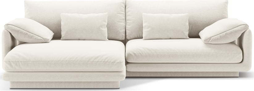 Bílá rohová pohovka (levý roh) Torino – Micadoni Home