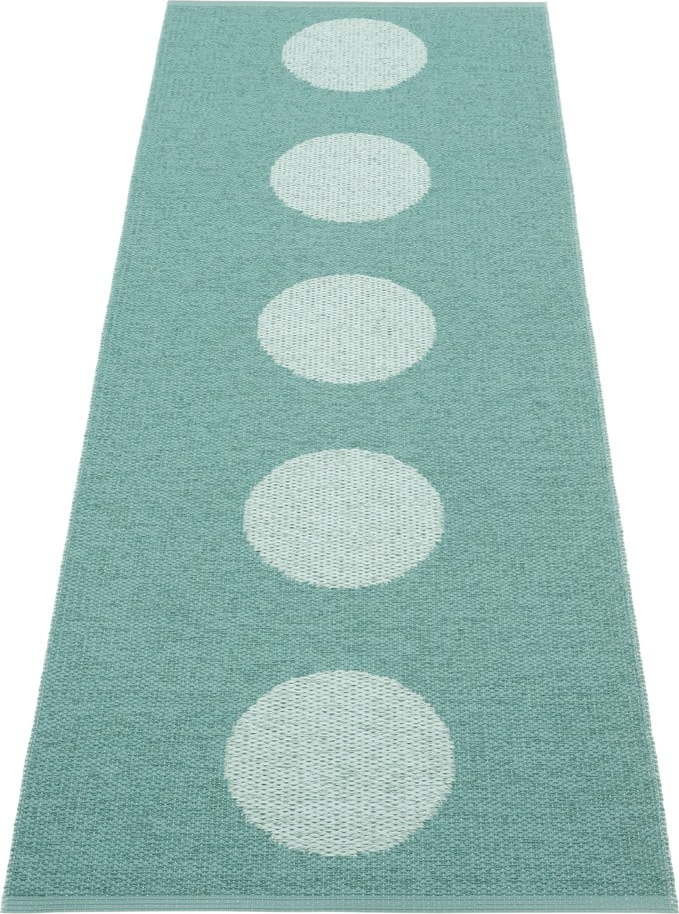 Tyrkysový vnitřní a venkovní běhoun 70x200 cm Vera Pop Jade – Pappelina