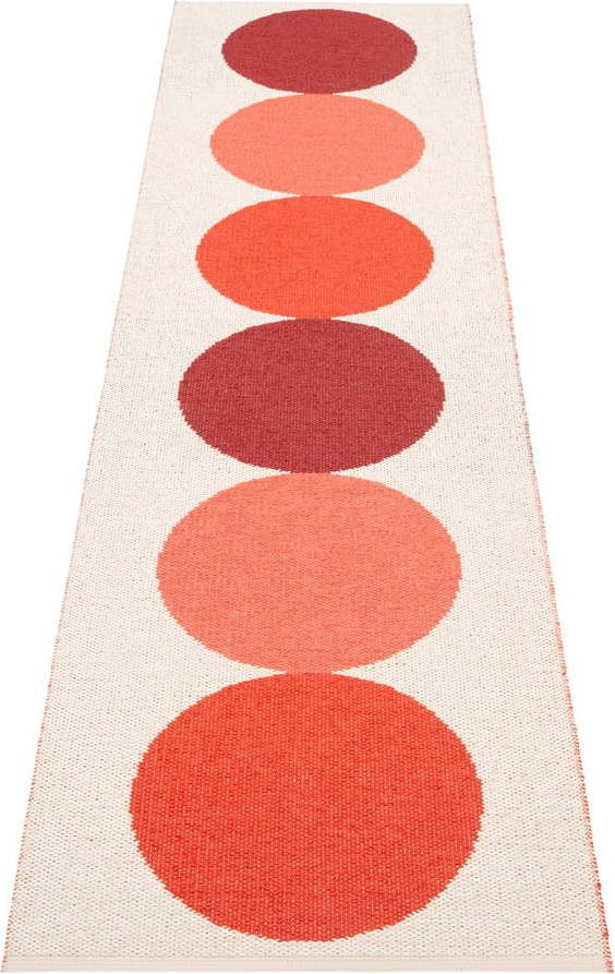 Červeno-krémový vnitřní a venkovní běhoun 70x280 cm Otto Berry – Pappelina