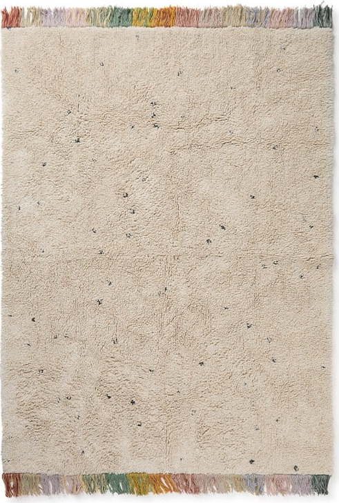 Krémový pratelný ručně tkaný bavlněný dětský koberec 120x160 cm Stardust – Lorena Canals